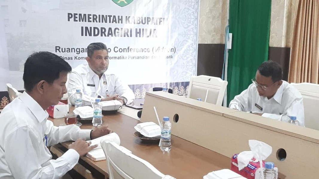 PJ Bupati Indragiri Hilir Ikuti Rapat Penataan Tenaga Non ASN Secara Virtual