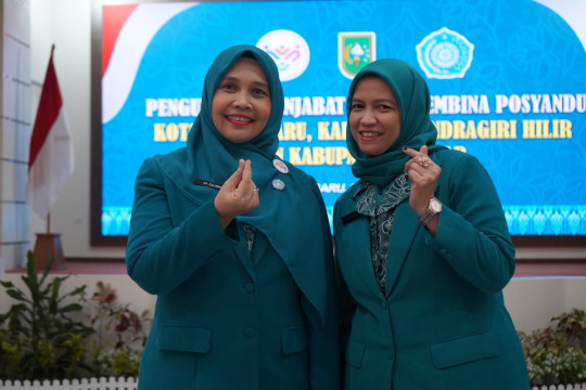 Kartika Sari Erisman Di Kukuhkan Menjadi Pj Ketua Pembina Posyandu Kabupaten Indragiri Hilir