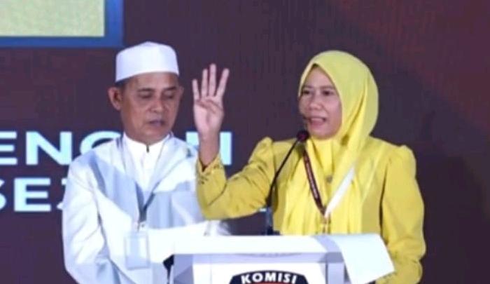 Debat Kandidat, Haji Herman-Yuliantini Sampaikan Komitmen Berantas Perjudian dan Tempat Maksiat
