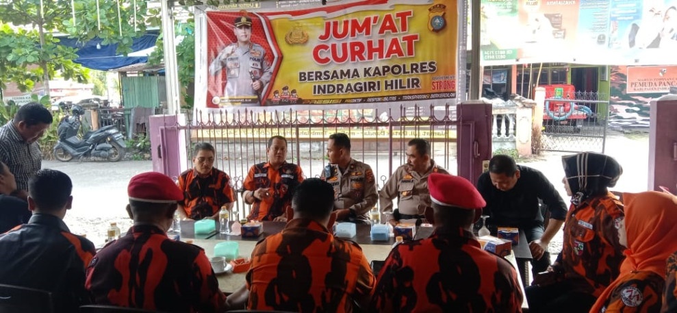 Jum'at Curhat, PP Siap Bersinergi dengan Polres Inhil Jaga Kamtibmas
