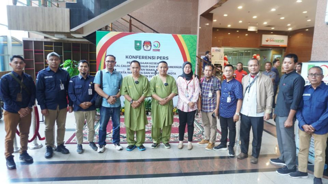 Paslon Fermadani Ikuti Tahapan Tes Kesehatan di RSUD Arifin Achmad