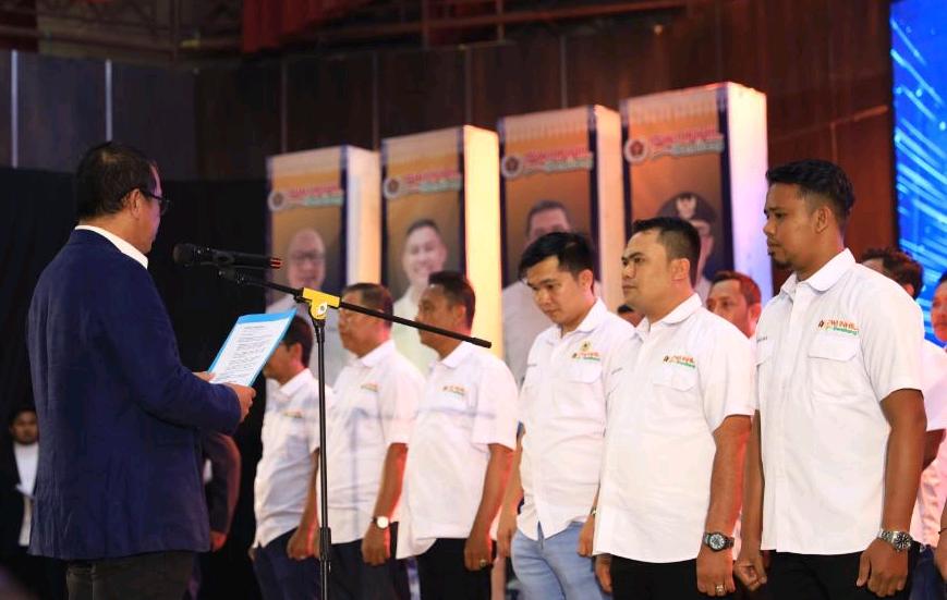 Pelantikan Pengurus PWI Inhil Periode 2023-2026 Berlangsung Meriah