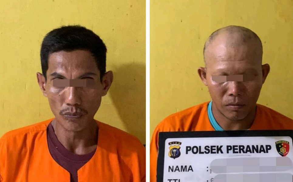 Polsek Peranap Ringkus 2 Pengedar Sabu, Barang Bukti 7,24 Gram