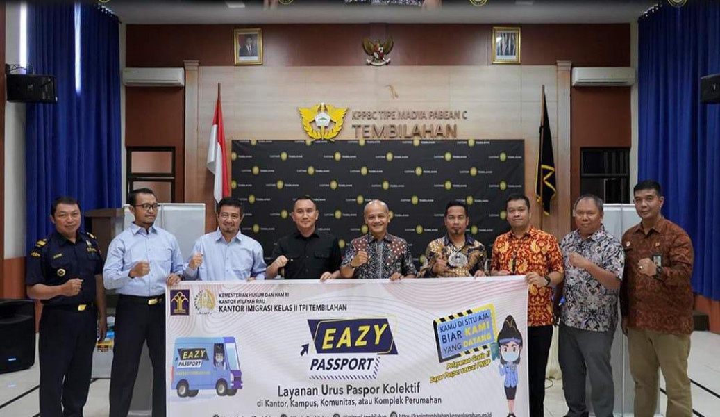 Imigrasi Kelas II Tembilahan Menggelar Layanan Eazy Passport