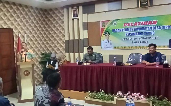 Pelatihan Peningkatan Kapasitas BPD se Kecamatan Gaung