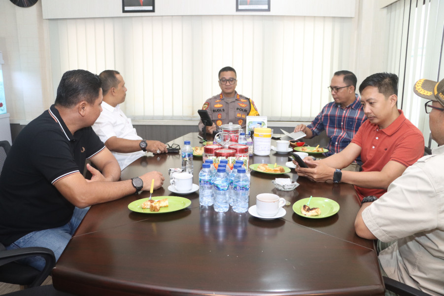 Polres Inhil Ngopi Ngobrol, Pilkada Untuk Ciptakan Situasi Aman dan Kondusif di Inhil