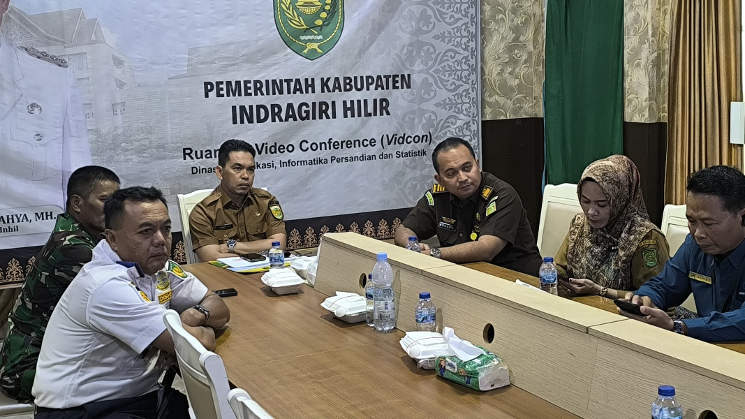 Pj Bupati Inhil Ikuti Rapat Koordinasi Pengendalian Inflasi Daerah Tahun 2025