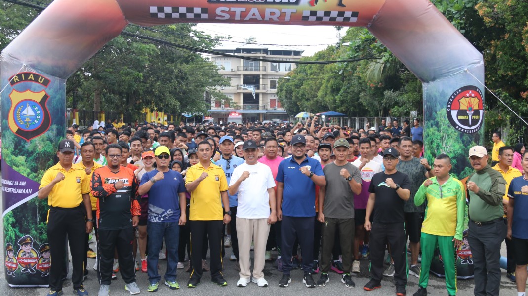 Ribuan Warga Inhil Meriahkan Karhutla Fun Run 2025