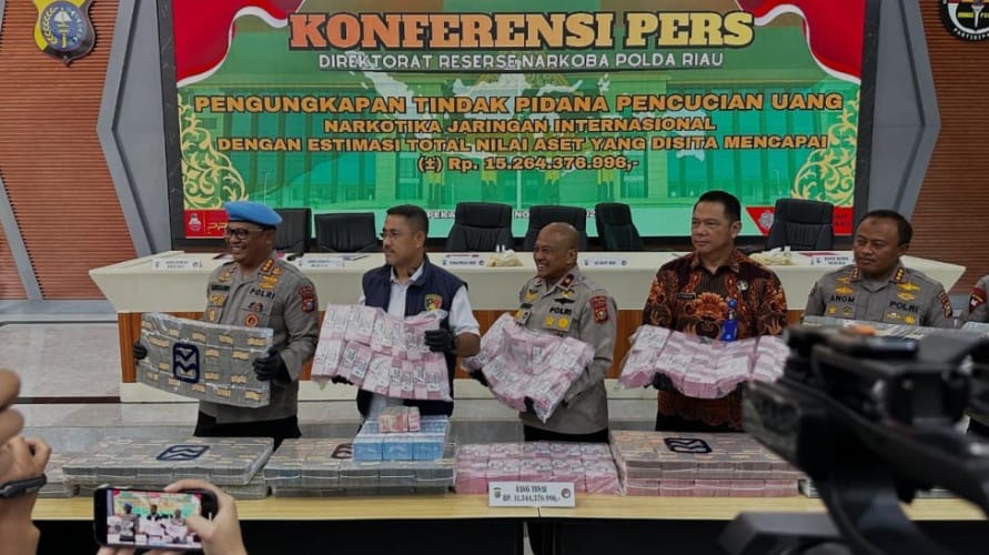 Polda Riau Bongkar Sindikat Narkoba Internasional, Aset Rp15 Miliar Disita