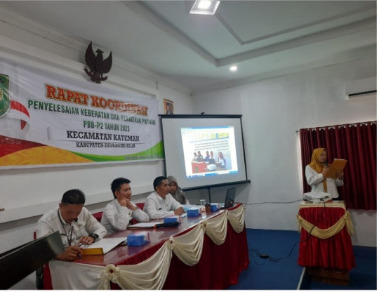 Tim Pinang Pandan Besutan Pemda Inhil Untuk Melakukan Sosialisasi Dan Pelaksanaan Penagihan Piutang Pajak Daerah