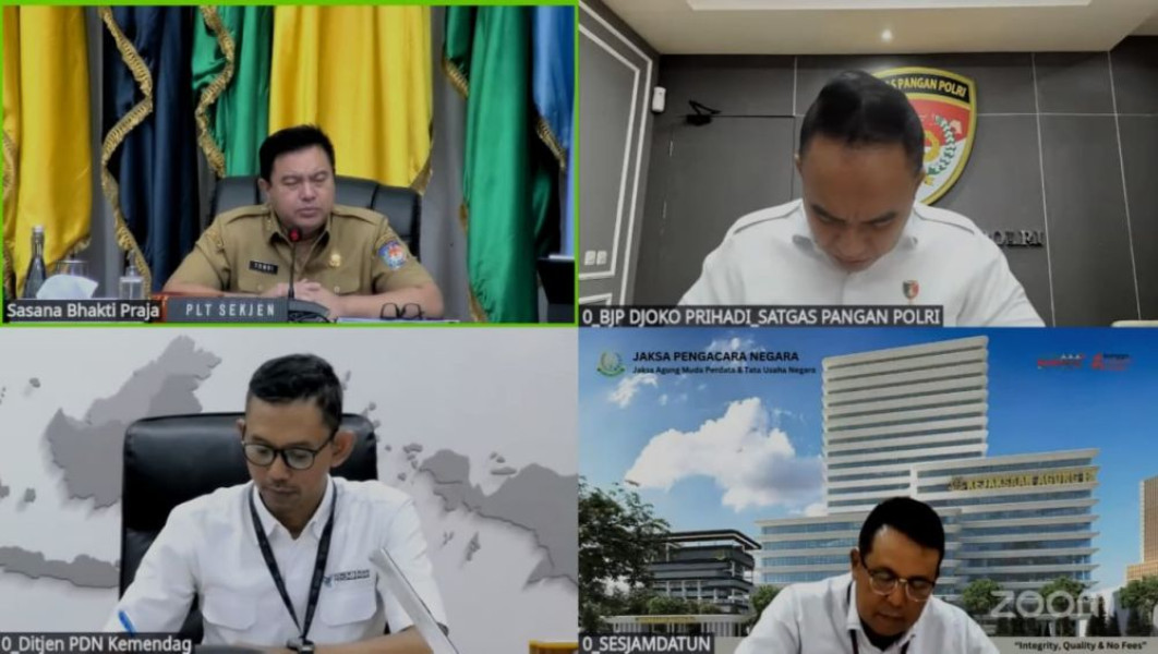 Rakor Inflasi 2025, Plt Sekjen Kemendagri Minta Waspada Inflasi Jelang Ramadhan