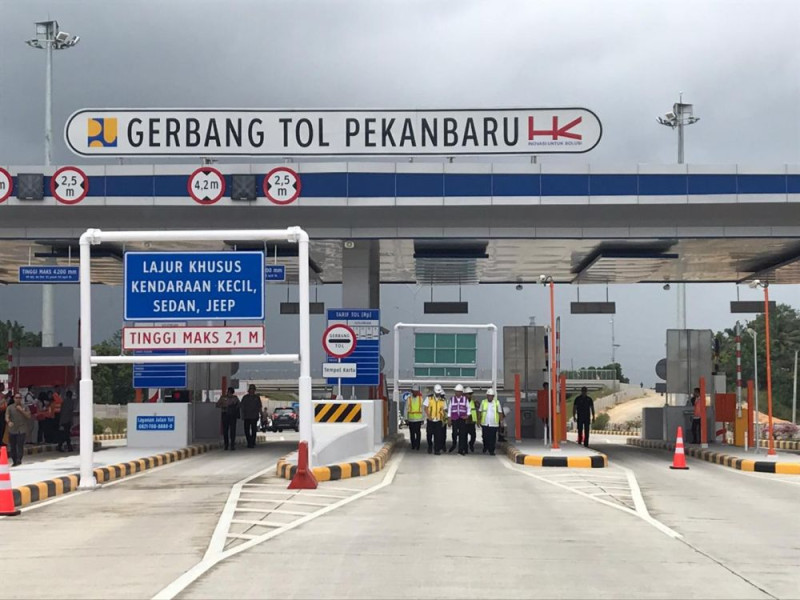 Per Hari 16 Ribu Kendaraan Melintas di Jalan Tol Pekanbaru-Dumai