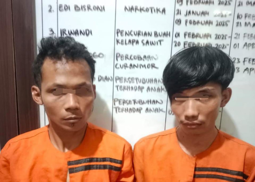 Polsek Rengat Barat Ringkus Dua Pelaku Narkoba