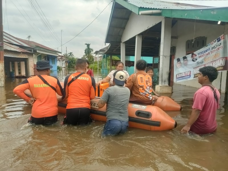 Banjir di Riau Meluas, Enam Daerah Dilanda Bencana