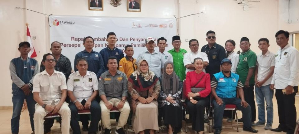 Bawaslu Rohil dan Parpol Rapat Bersama Samakan Persepsi Pelaksanaan Kampanye