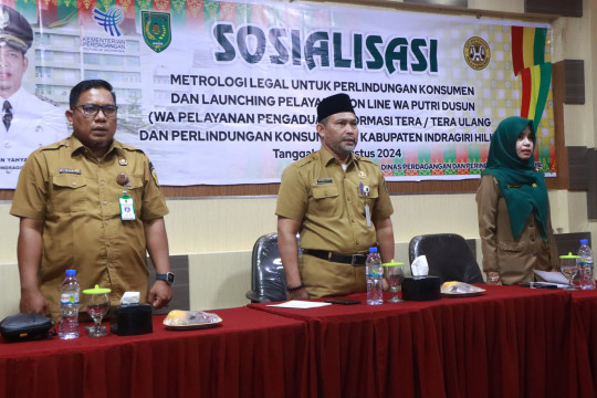 Pj Bupati Inhil Hadiri Sosialisasi Metrologi Legal Untuk Perlindungan Konsumen