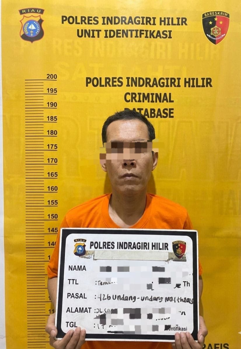 Polres Inhil Ungkap Judi Togel di Pasar Dayang Suri, Satu Pelaku Diamankan