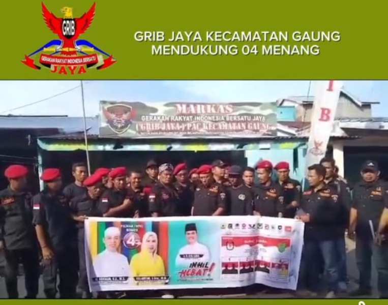 Gerakan Rakyat Indonesia Bersatu Kecamatan Gaung Dukung Haji Herman-Yuliantini