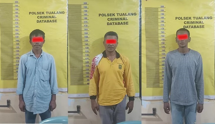 Tiga Pelaku Maling Besi PT IKPP
