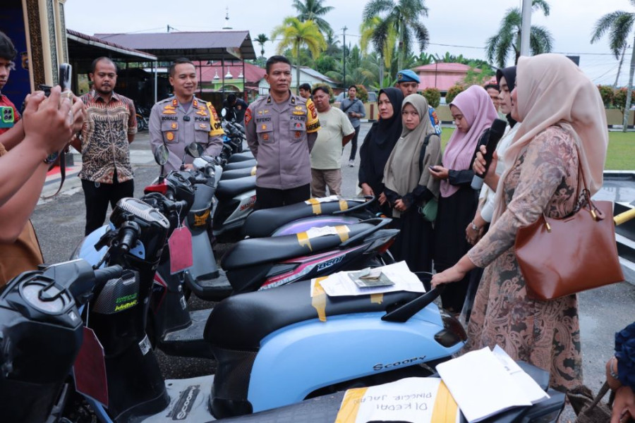 Polres Kampar Ungkap Kasus Curanmor, 1 Tersangka dan 13 Sepeda Motor Diamankan