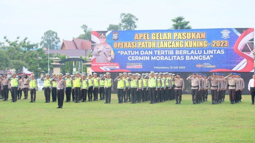 Polda Riau Kerahkan  840 Personil Operasi Patuh Lancang Kuning 2023
