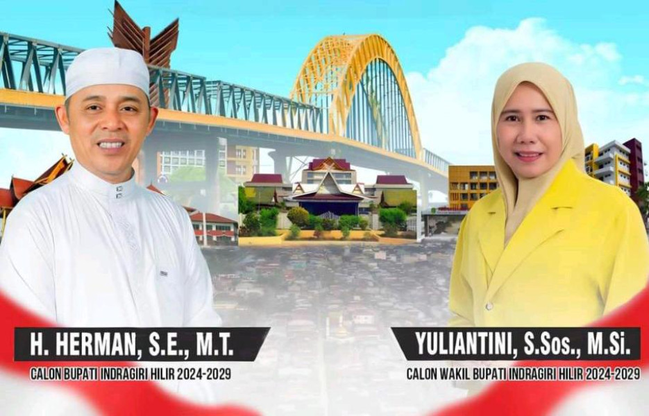Paslon H Herman-Yuliantini Semakin Terdepan, Membangun Inhil yang Sejahtera