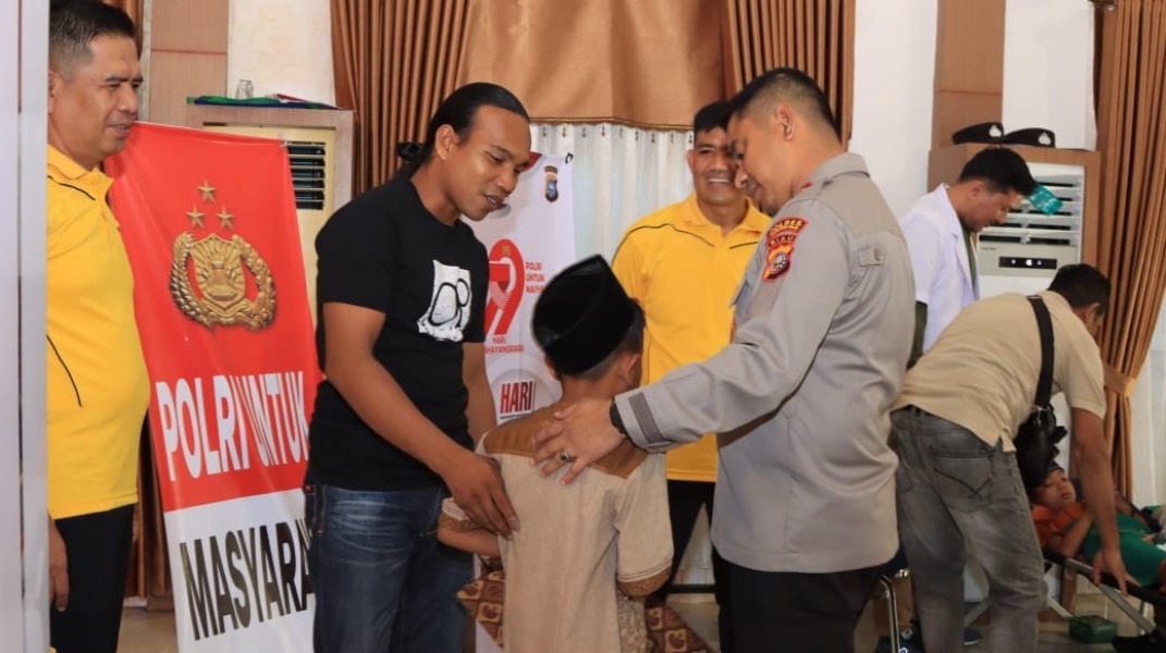 Hari Bhayangkara, Polres Inhil Gelar Pemeriksaan Kesehatan Gratis
