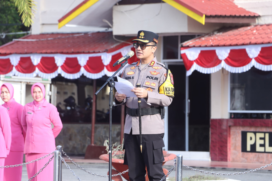 Perayaan Hari Bhayangkara ke 78, Sebanyak 33 Personel Polres Inhil Naik Pangkat