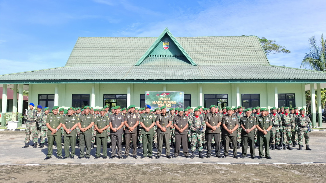 Kodim 0314/Inhil Gelar Upacara Peringatan Hari Juang TNI Angkatan AD ke-79