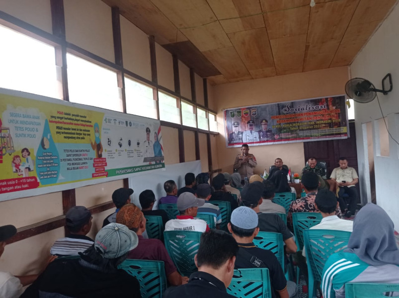 Cegah Kebakaran Lahan, Polsek Kuindra Sosialisasi Karhutla