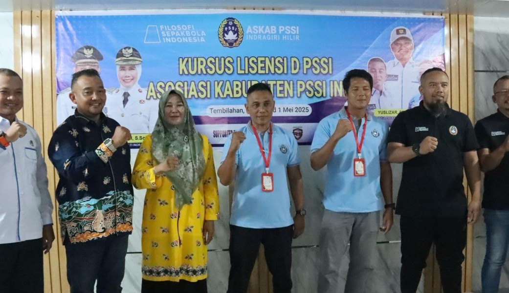Bupati Inhil Dukung Pengembangan Sepak Bola, Kursus Lisensi D PSSI Resmi Dibuka