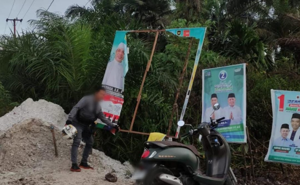 Lagi, Baliho Haji Herman-Yuliantini Dirusak OTK