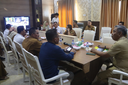 Pj Bupati Inhil Ikuti Rakor Pengendalian Inflasi Daerah Tahun 2024