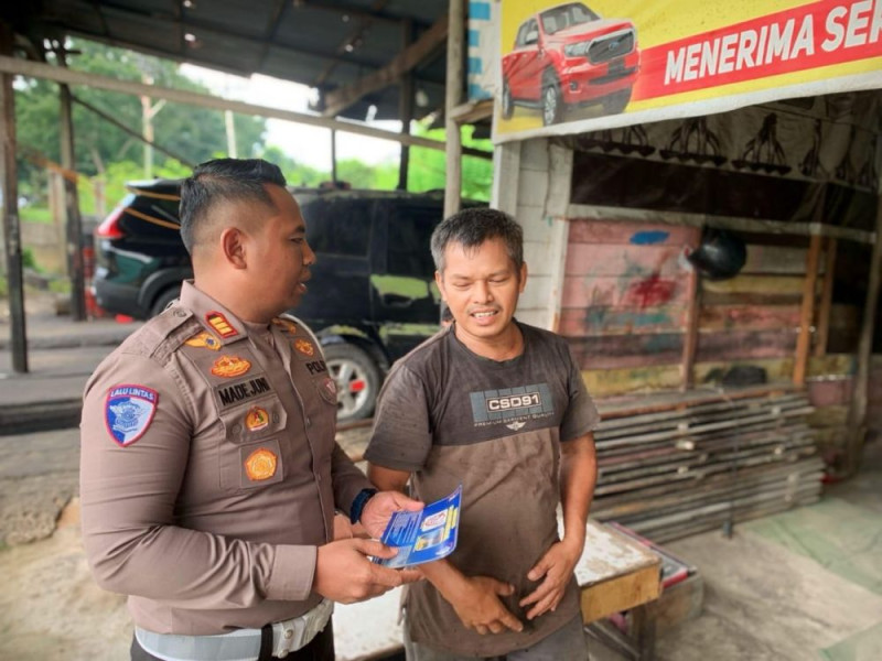 Satlantas Polresta Pekanbaru Ajak Bengkel Larang Knalpot Brong