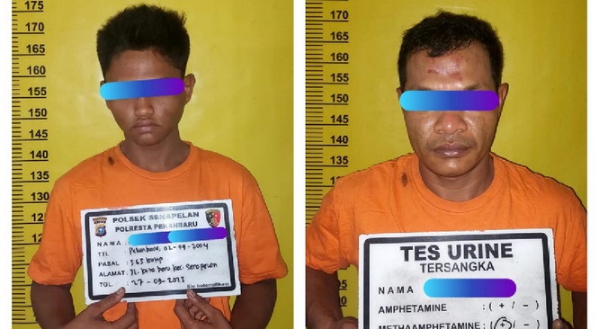 Maling di Cafe Distrik 1689 Pekanbaru Diringkus Polsek Senapelan