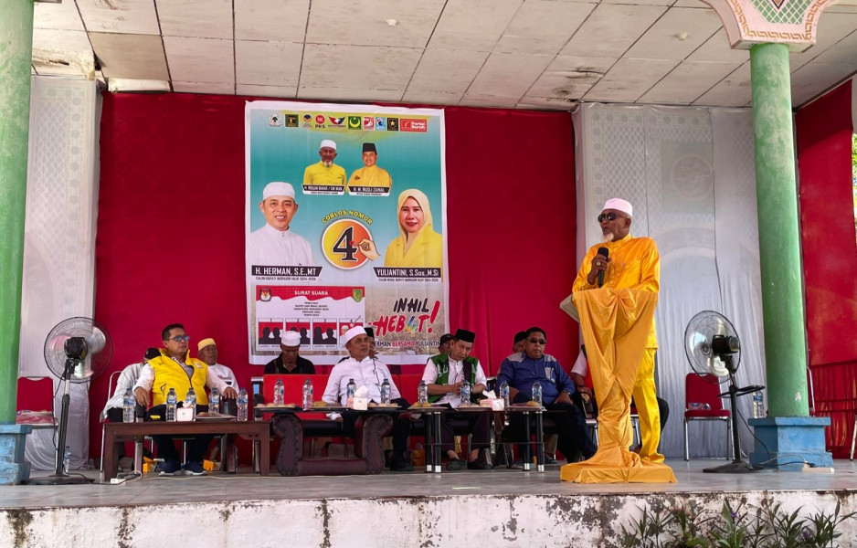 Tokoh Masyarakat Gaung Cik Wan Nyatakan Sikap Dukung Haji Herman-Yuliantini