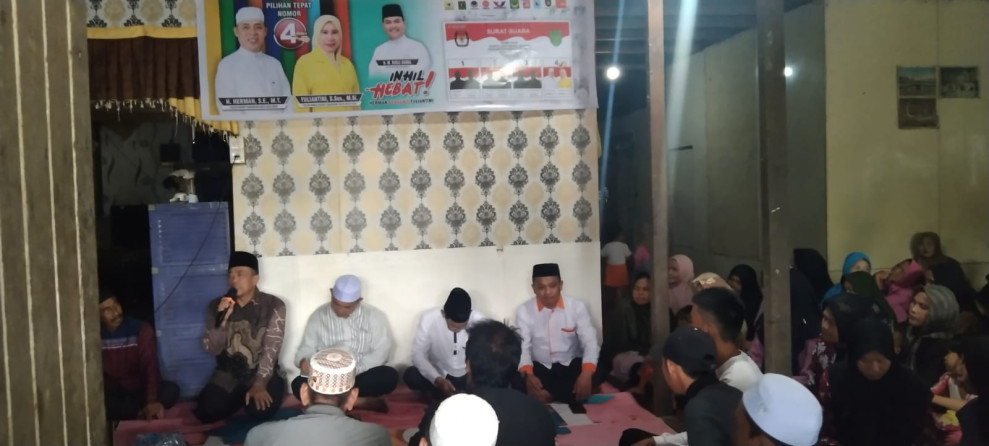 H Herman Paparkan Strategi Peningkatan Ekonomi saat Kampanye Dialogis di Sungai Rawa