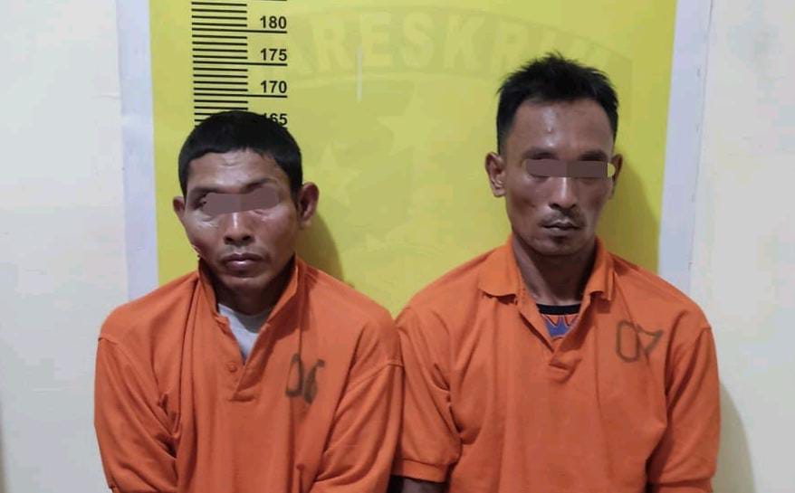 Polsek Seberida Tangkap Dua Pelaku Narkoba di Sungai Bangkar