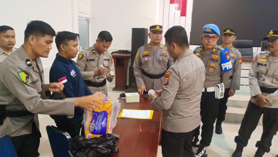 Anggota Polisi di Inhil Dites Urine Hingga Cek Hp Hindari Judol