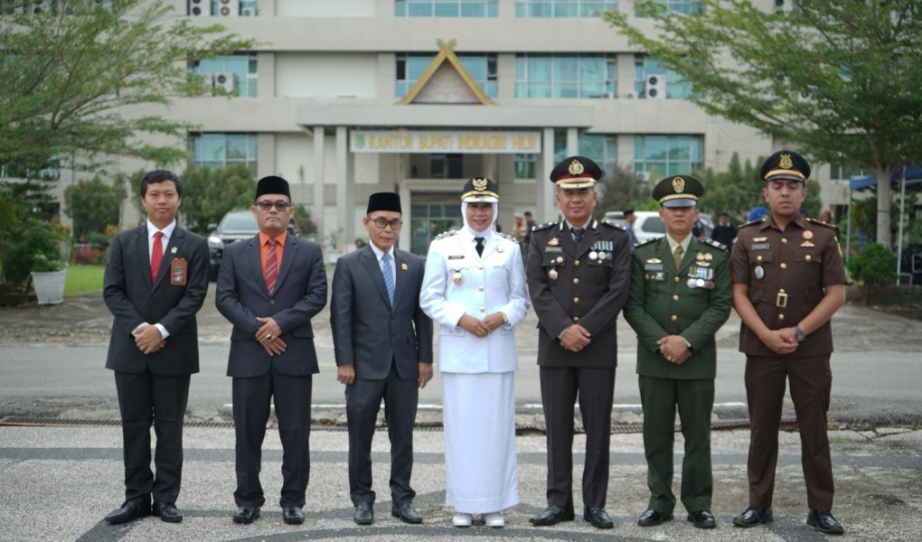 Wabup Inhil Yuliantini pimpin Apel Hari Otonomi Daerah