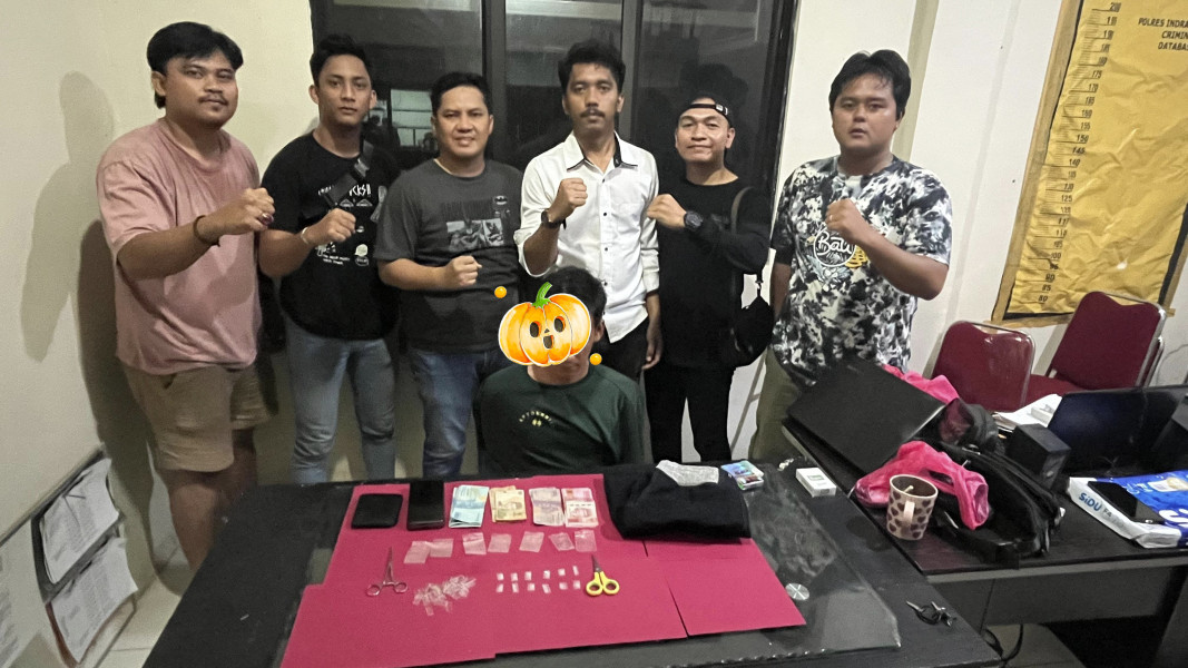Polsek Pulau Burung Tangkap Pengedar Narkoba