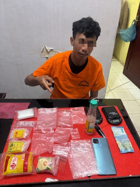 Polsek Tembilahan Hulu Ungkap Kasus Sabu, Pria 27 Tahun Diamankan dengan Barang Bukti 7,52 Gram