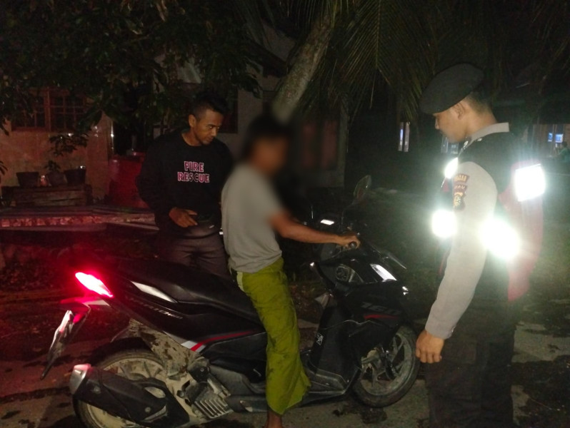 Antisipasi Gangguan Kamtibmas, Polsek Kuindra Giat Patroli Malam