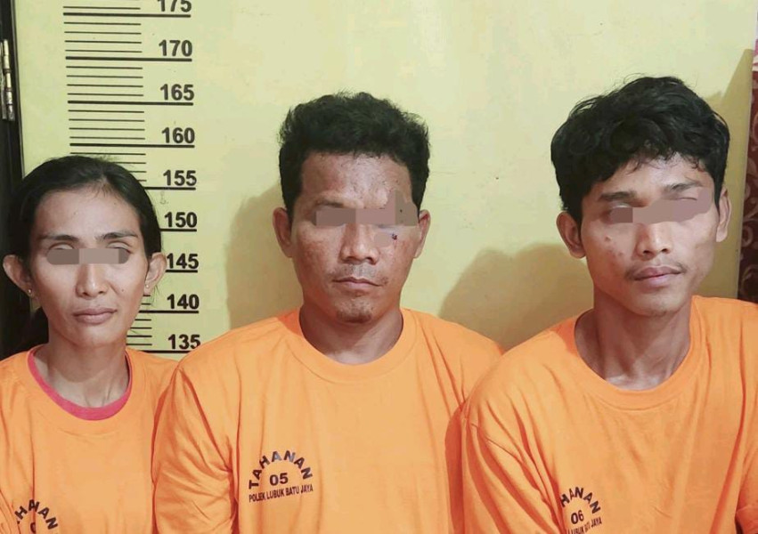 Kapolsek LBJ Pimpin Penangkapan Sepasang Suami Istri dan Kurir Penjahat Narkoba