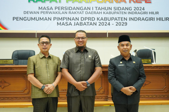 Rapat Paripurna ke-2 DPRD Inhil: Penetapan Pimpinan Baru untuk Masa Jabatan 2024-2029