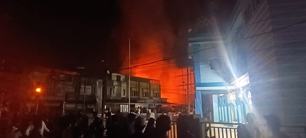 Kebakaran di Tembilahan, Warga Berhamburan Keluar Rumah