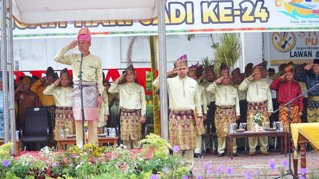 Peringati Hari Jadi ke-24, Bupati Rohil Ajak Seluruh Elemen Bersatu Bagun Daerah