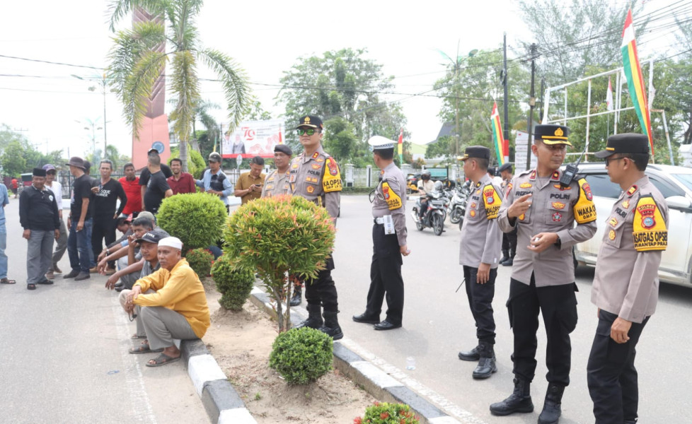 Kapolres Inhil Pantau Kelancaran Pendaftaran Calon Bupati dan Wakil Bupati