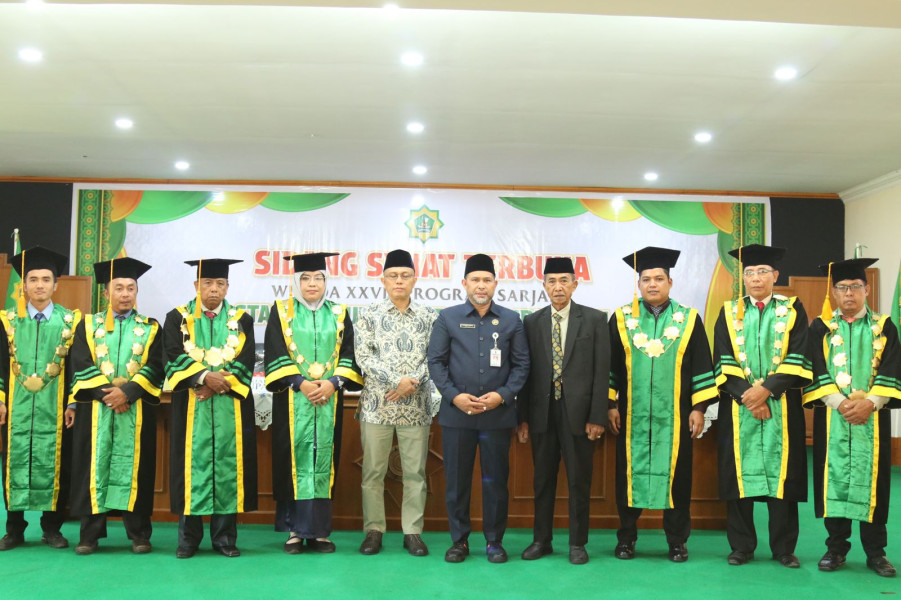 Pj Bupati Inhil Hadiri Wisuda ke XXVIII STAI Auliaurrasyidin Tembilahan