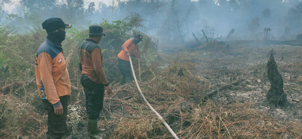 BPBD Turunkan TRC Tangani Karhutla di Desa Simpang Gaung